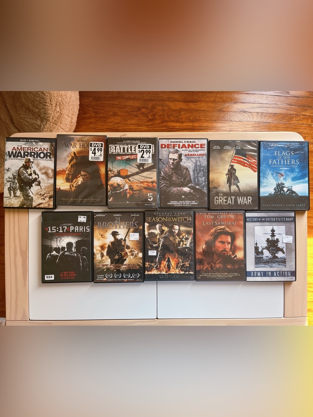 Mixed Movie DVD Lot - Action, Battle & War